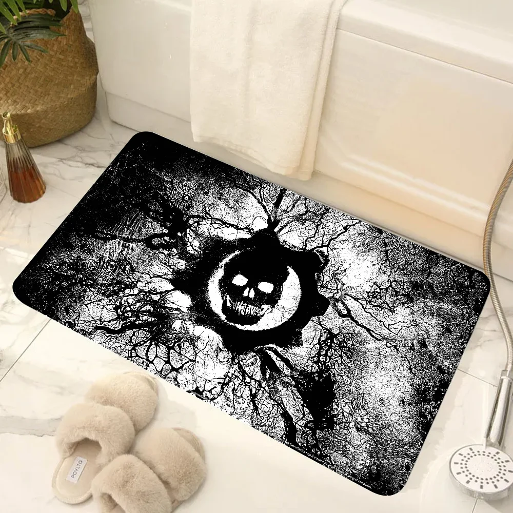 Game Gears Of War Floor Mat Doormats Home Carpet Foot Mat Bathroom Absorbent Mats Anti-Slip Mats Home Decor Supplies Carpets