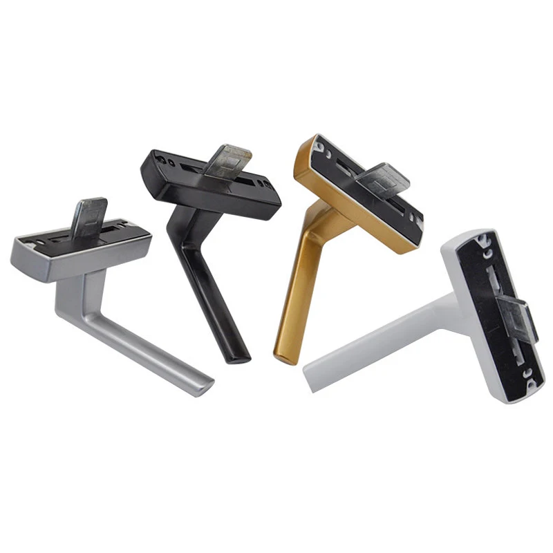 Double Shift Fork Aluminium Alloy Plastic Steel Sliding Door Handle Glass Window Drive Knob Bathroom Balcony Pull Hardware