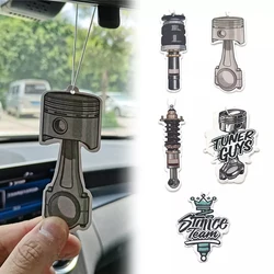 Auto Parts Piston Shock Absorption Model TUNER GUYS Fragrance Rearview Mirror Pendant Cartoon Jdm Accessories Car Air Freshener