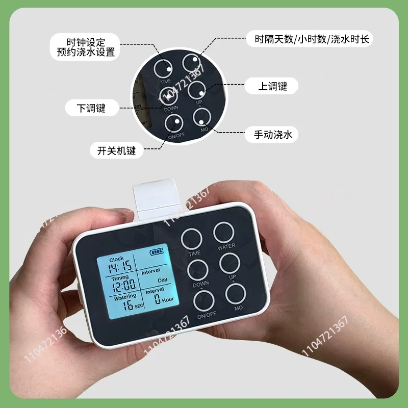 Automatic Smart Watering Device for Potted Plants Popular Timed Drip Irrigation System Full-Screen Button Garden Water