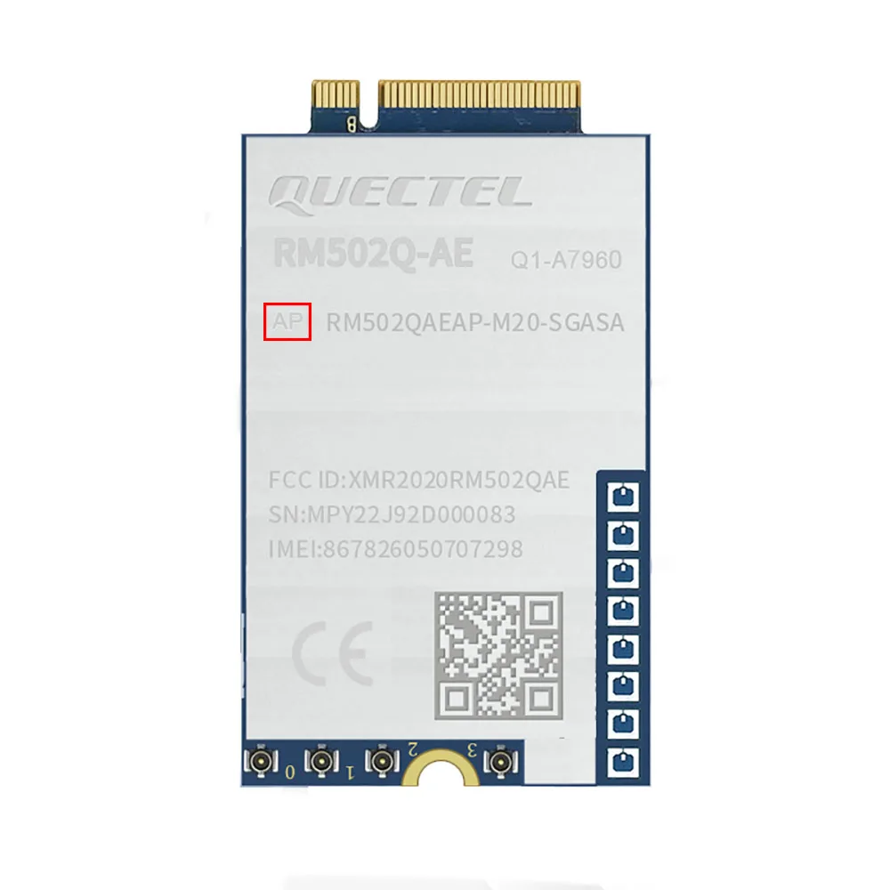 

Quectel RM502Q-AE 5G Sub-6 ГГц M2 Глобальный модуль PCIE NSA Режим SA Совместим с модемом EM160R-GL EM120R-GL EM121R-GL EM12-G Cat16
