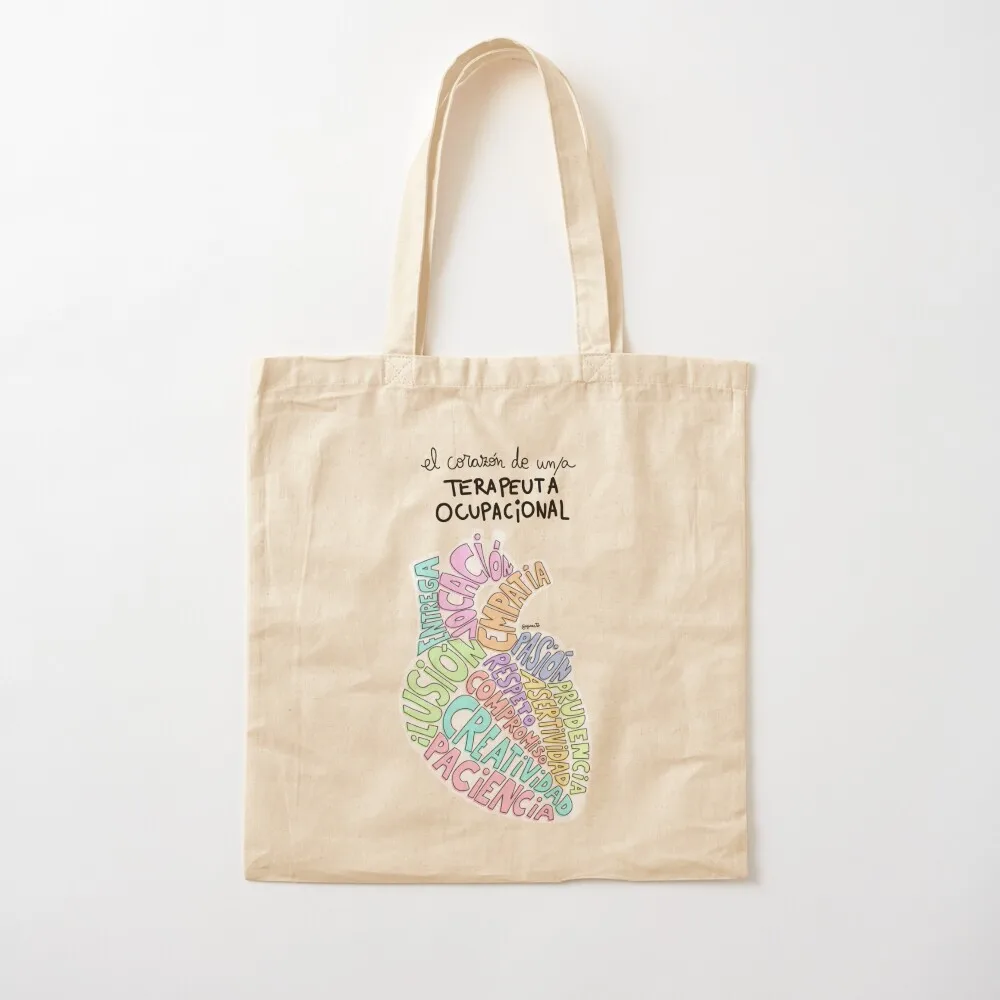 Occupational Therapist Heart Tote Bag cute tote university Women's men's Canvas