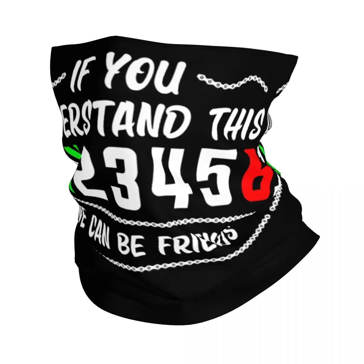 

If You Understand This We Can Be Friends Bandana Neck Cover Motorcycle Club Aprilia Racing Italy Face Scarf Running Unisex