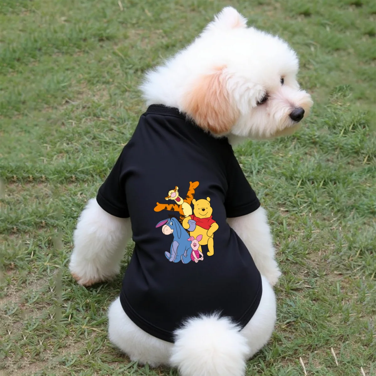 1pc  Cute cartoon animal print fashionable pet short sleevel