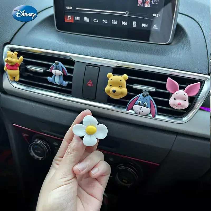 Disney Winnie the Pooh car interior air conditioning vent aromatherapy cute cartoon car interior decoration ornaments  baymax