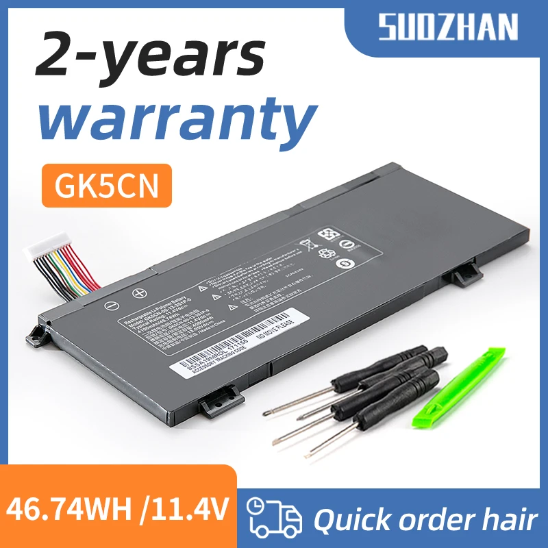 

SUOZHAN-Bateria for MECHREVO GK5CN-00-13-3S1P-0 X8Ti Z2 MACHENIKE T90 Plus T90-T3p F117-B F117-B6 GK5CN GK5CN4Z GK7CN6