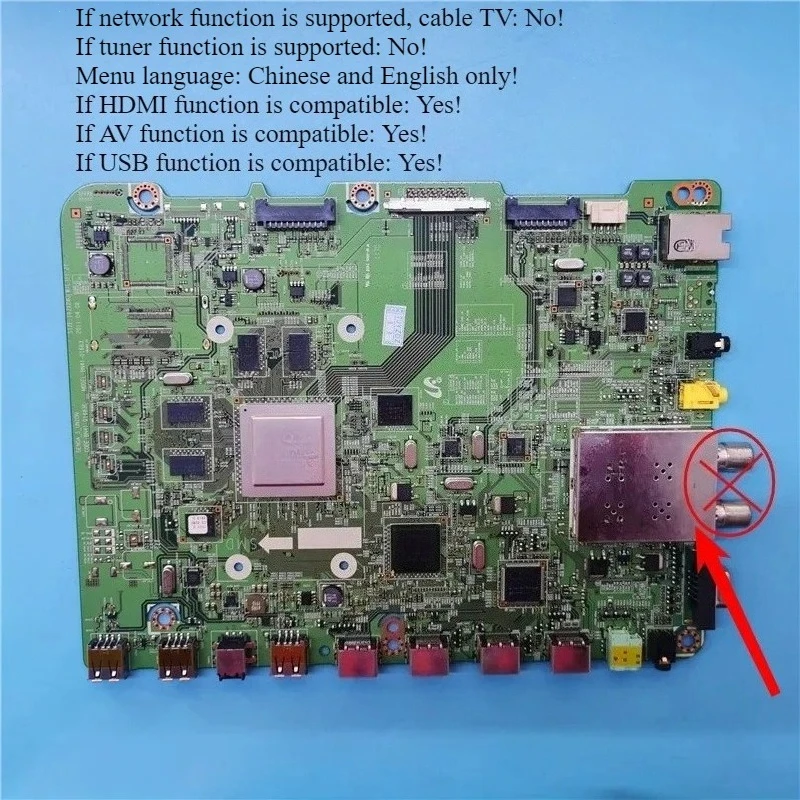 Good-working LCD TV Motherboard BN41-01683C BN41-01683 Main Board Screen LTJ550HW01-H for UA55D6400UJ UA55D6600WJ UA55D6000SJ