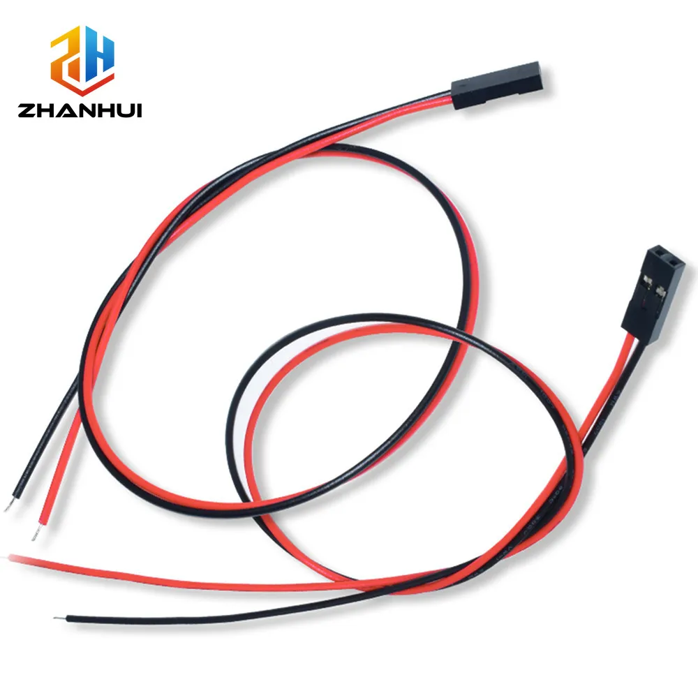 10Pcs 2 Pin Dupont Wire Female Jumper Cable 10/20/30cm Extension Cord for 3D Printer Endstop Thermistor Fan DIY Arduino