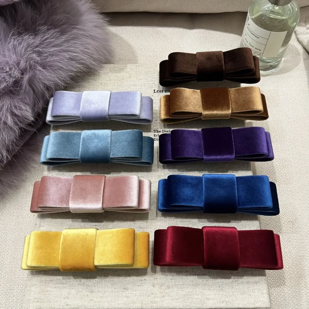 

Bow velvet banana clip women girl hair accessories 2026 ponytail pin popular leading fashion adults vintage popular catches claw