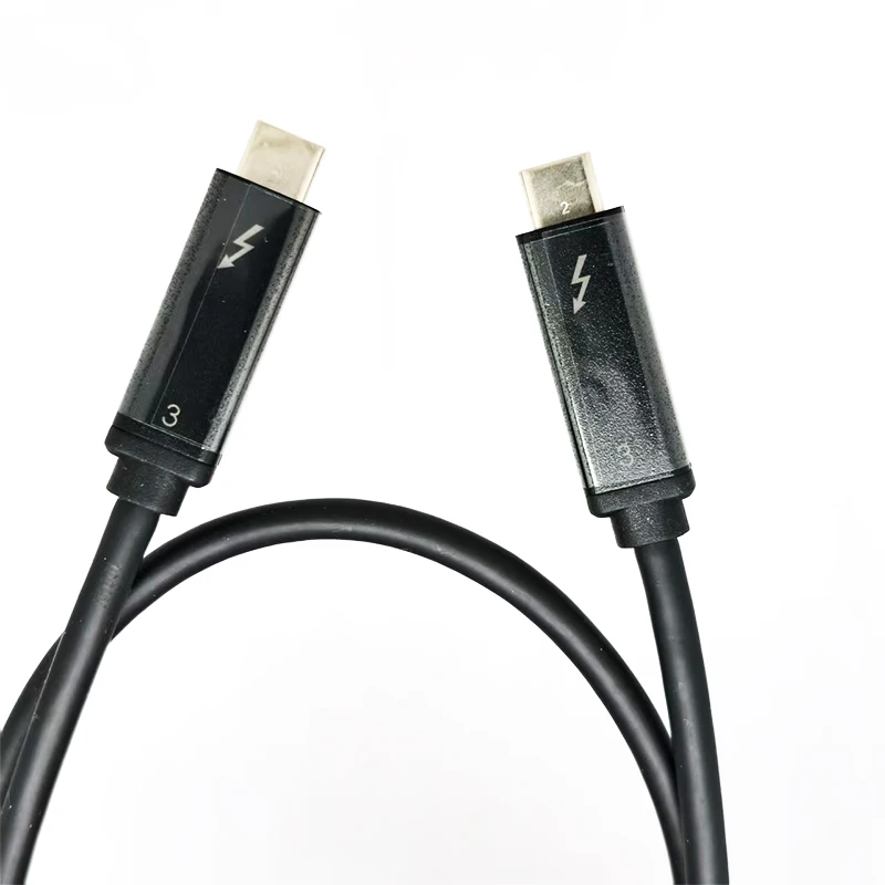 オリジナルデータケーブル 0.7m 40G 100W HP Thunderbolt 3 ドッキングステーション グラフィックカードドック 5K ビデオ対応