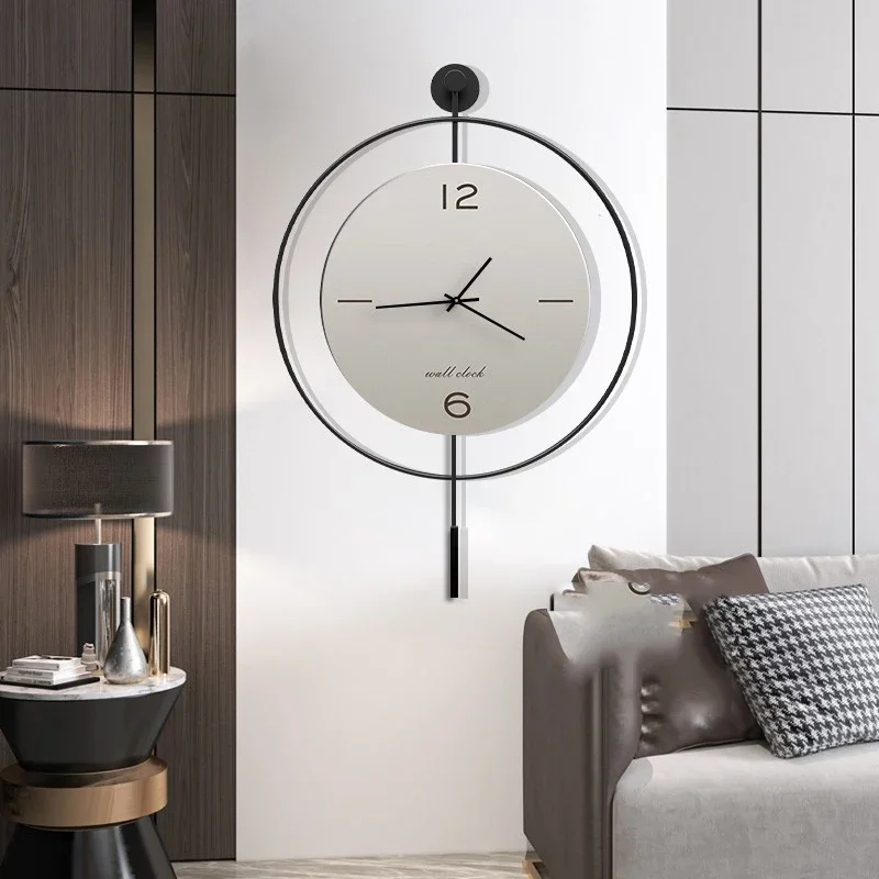 

Large Kitchen Clock Wall Mural Aesthetic Minimalist Simple Nordic Fashion Wall Watch Luxury Vintage Reloj De Pared Home Decor