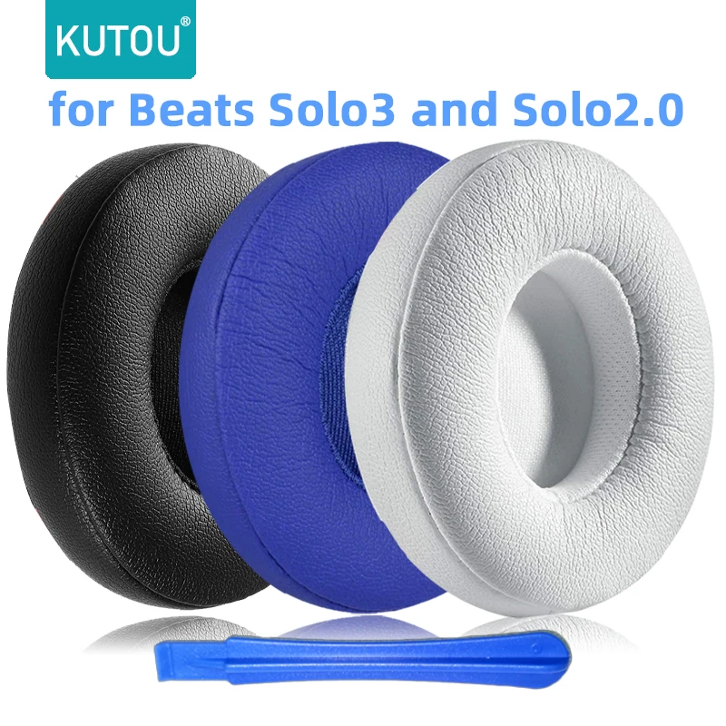 Kutou Ersatz Ohr polster Kissen für Beats Solo3 Solo2 Kopfhörer Ohr polster Abdeckung Solo 3 2 Schaumstoff polster Ohren schützer Ersatzteile