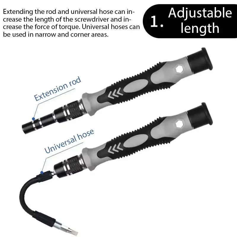 115 في 1 طقم تصليح الكمبيوتر المحمول المغناطيسي طقم مفك برغي دقيق مفك براغي صغير للكمبيوتر الإلكتروني وأداة إصلاح #6