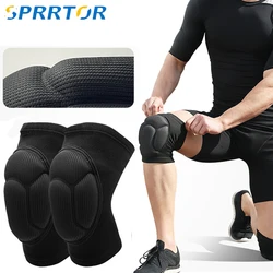 1 Pair Protective Knee Pads Thick Sponge Football Volleyball Extreme Sports Anti-Slip Collision Avoidance kneepad Brace