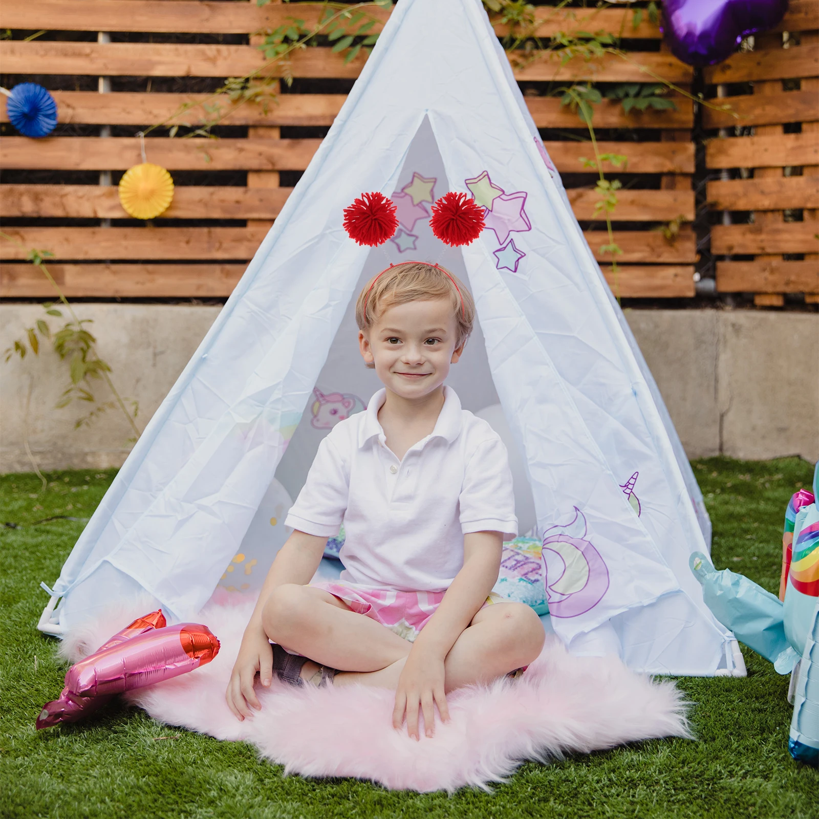 

Набор из 4 повязок на голову с помпонами, милые и стильные ободки для волос, аксессуары для волос для женщин на фестивали, вечеринки, дни рождения, с блестками