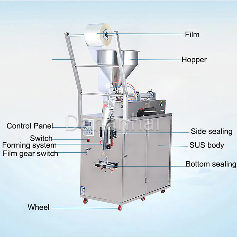 Paste Packaging Machine, Automatic Sauce Sachet Filling Sealer for Peanut Butter Chili Sauce Packing