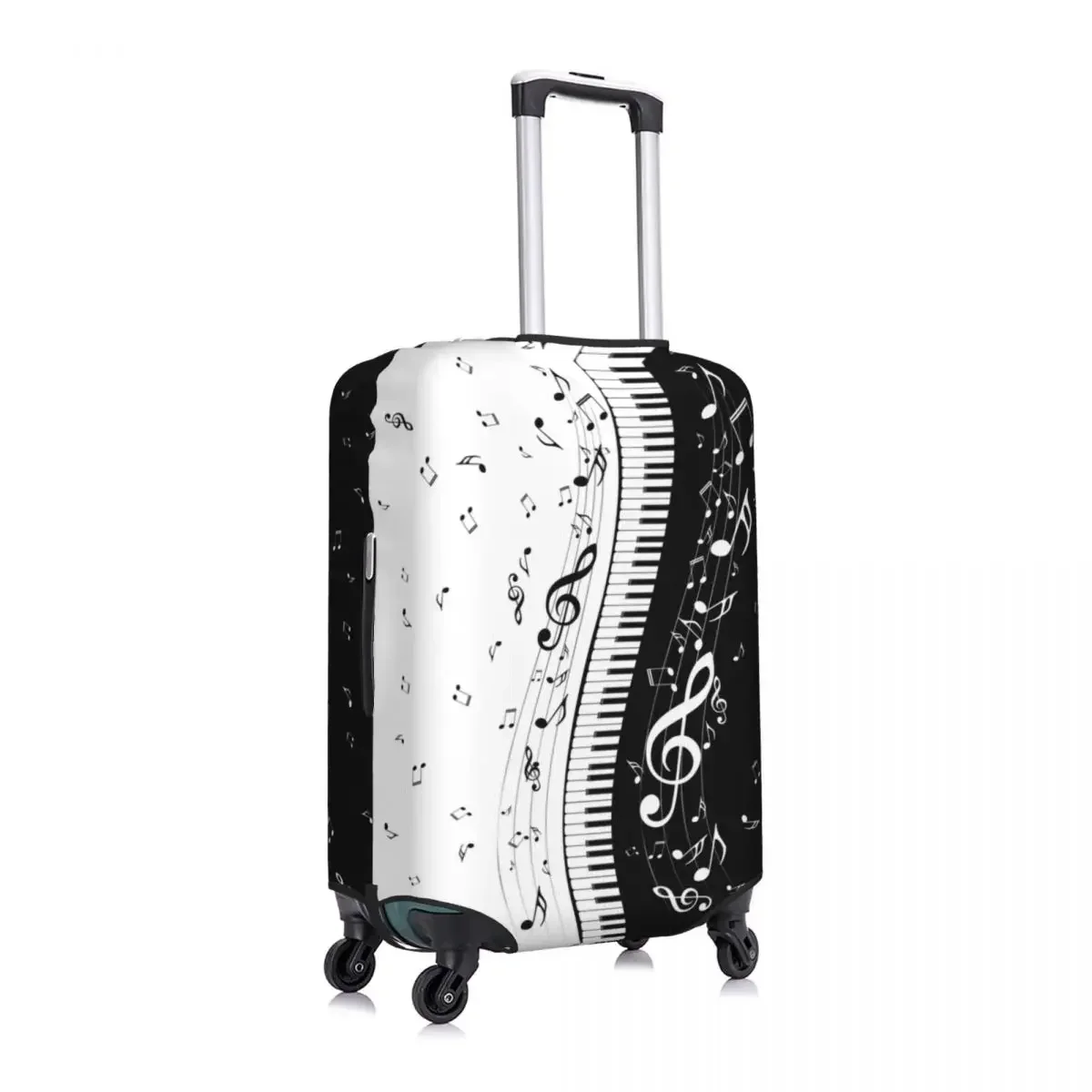 Custom Piano Keys Music Notes Luggage Cover Funny Suitcase Protector Covers Suit For 18-32 inch