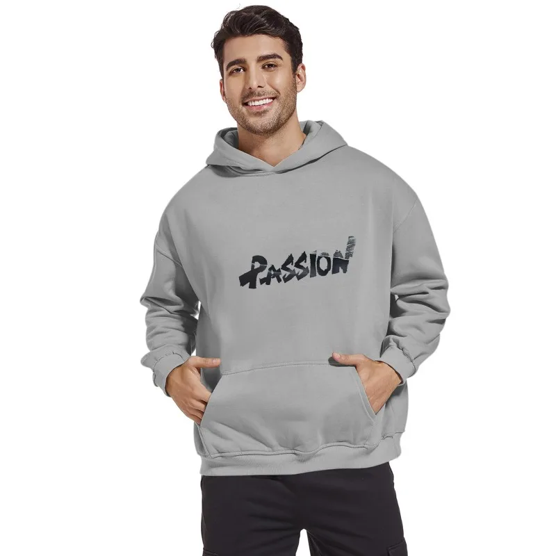 Y2K مخصص مطبوعة هوديي الرجال العاطفة الرسم غسلها كنزة صوفية قطنية/بلوزة قطنية الخريف الشتاء الدافئة بلوزة من الصوف ملابس الشارع الشهير غير رسمية #6