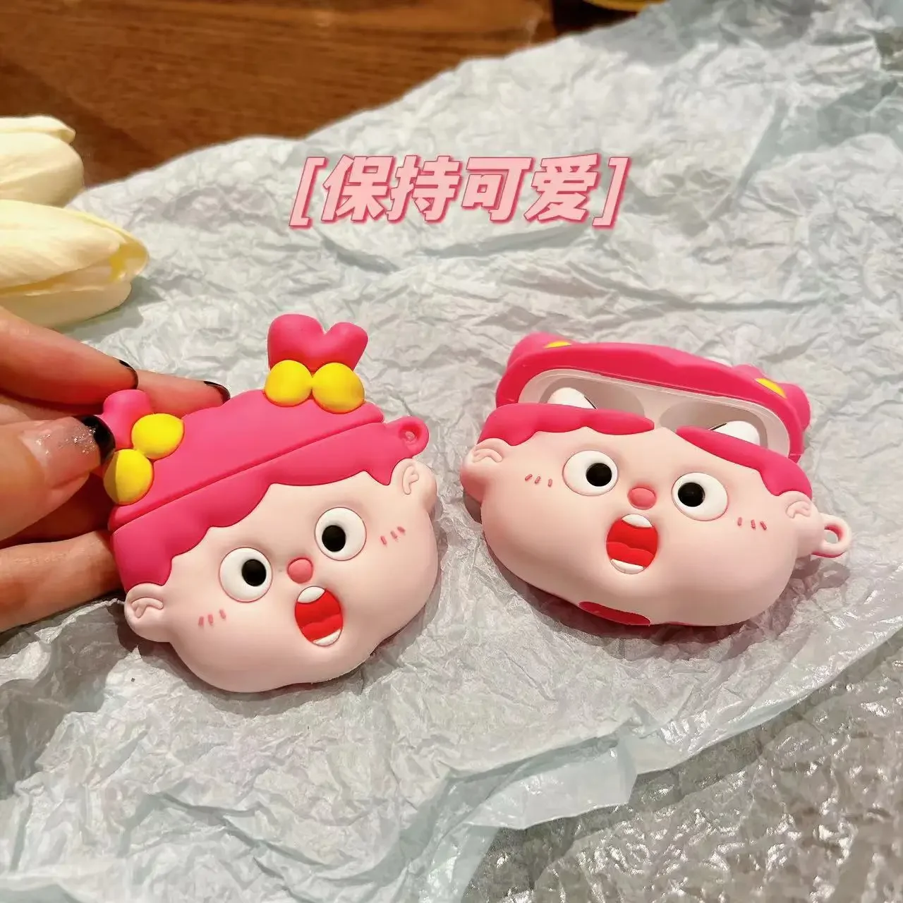 Caso de menina trançado para airpods 4 airpod 1 2 3 pro pro2 fones de ouvido bluetooth caixa carregamento capa protetora