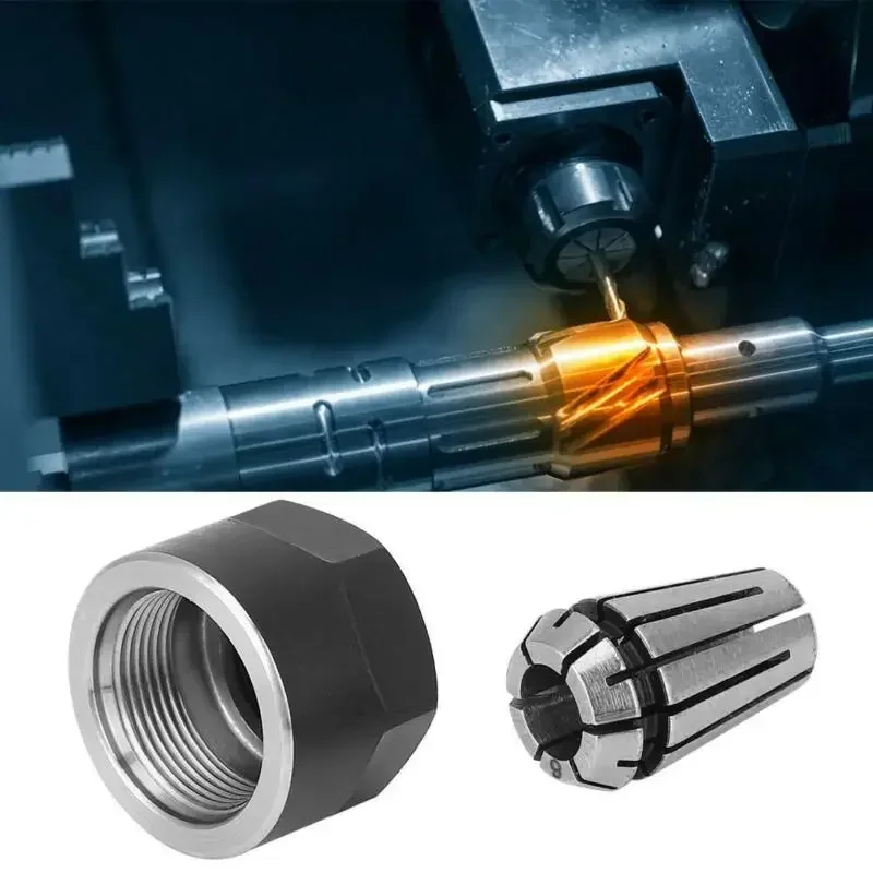 

Chuck Spring collet Clamping Nuts Drilling ER11 Engraving For CNC Milling Lathe Machine Parts Spring Steel Durable