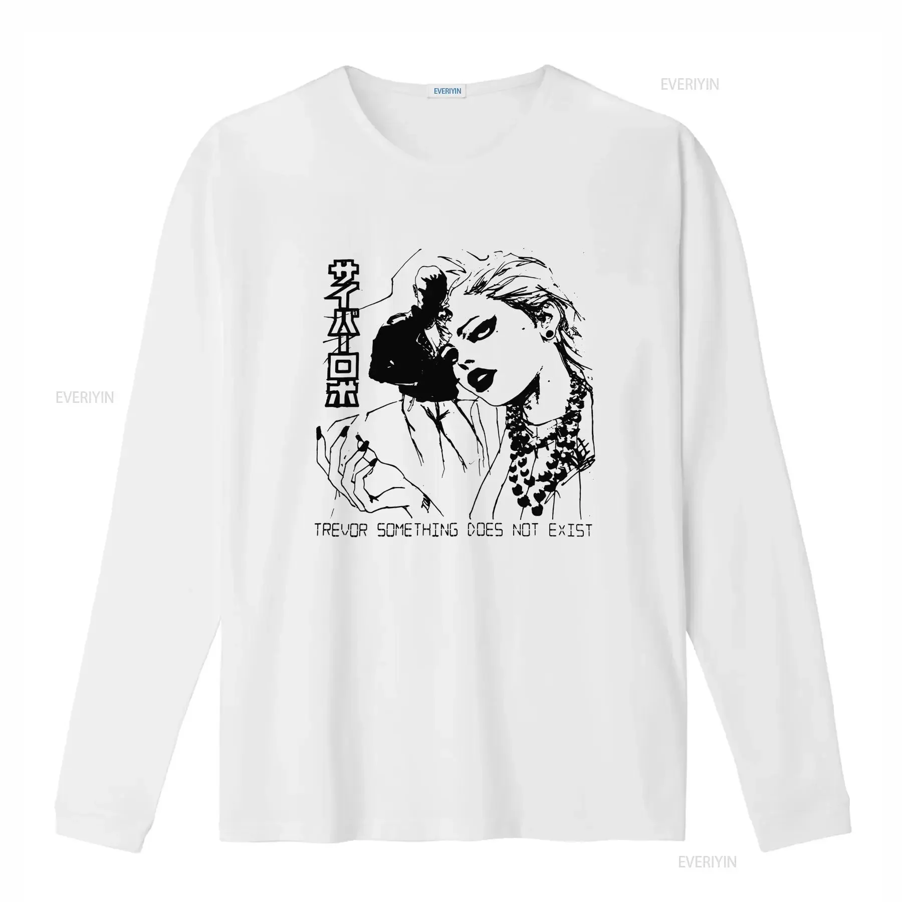 Trevor Something Does Not Exist 2022 Rare Sold Out Medium T shirt vintage Washed Casual Slightly designer clothes Unisex