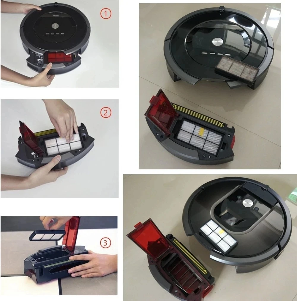 For IRobot Roomba 800 900 Series 860 870 880 890 966 980 Vacuum Cleaner Side Roller Brush Parts HEPA Filter Wheel Replacement