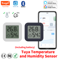 Tuya BT MiNi Temperature and Humidity Sensor LCD Display Bluetooth Compatible Thermometer and Hygrometer With Google Home Alexa