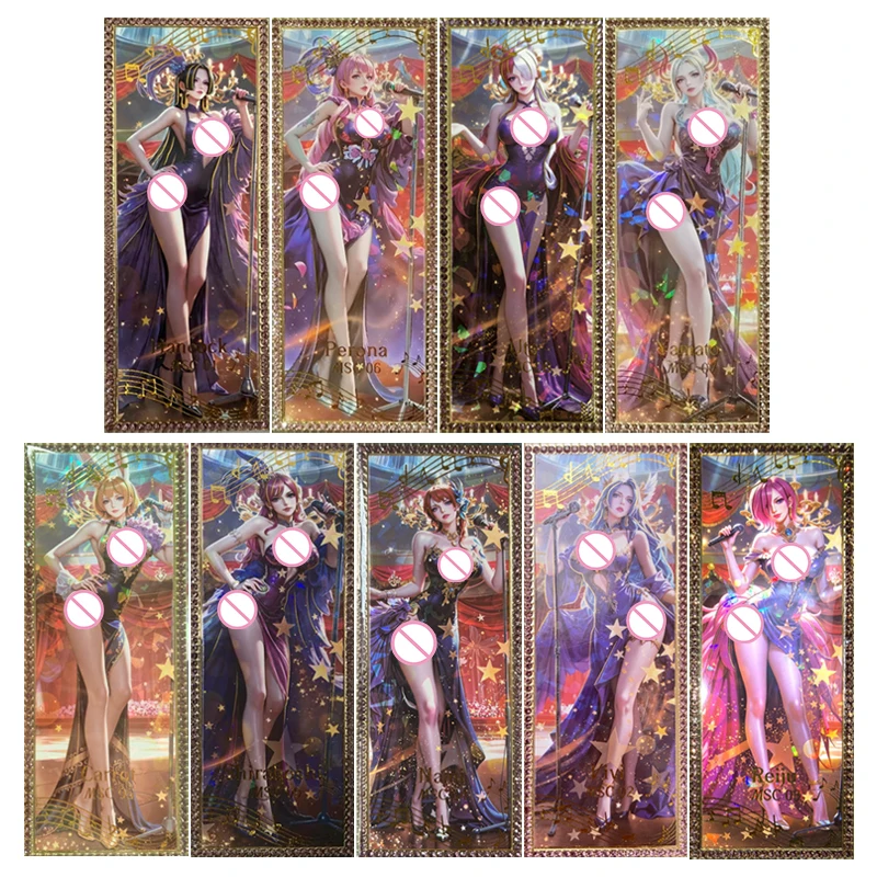 Anime One Piece Nami Hancock Uta Shirahoshi Yamato Vivi Diamonds Cards Collection Cards Christmas Birthday Gifts Children's Toys
