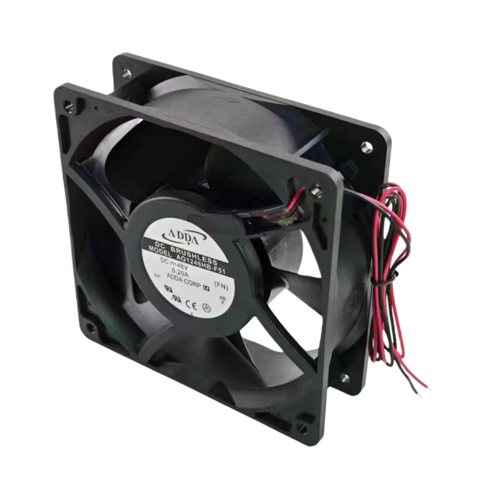 

For ADDA AQ1248HB-F51 48V 0.18A 120x120x38mm IP55 Waterproof Cooling Fan 8.64W 2800RPM 105CFM Ball Bearing Industrial Cabinet