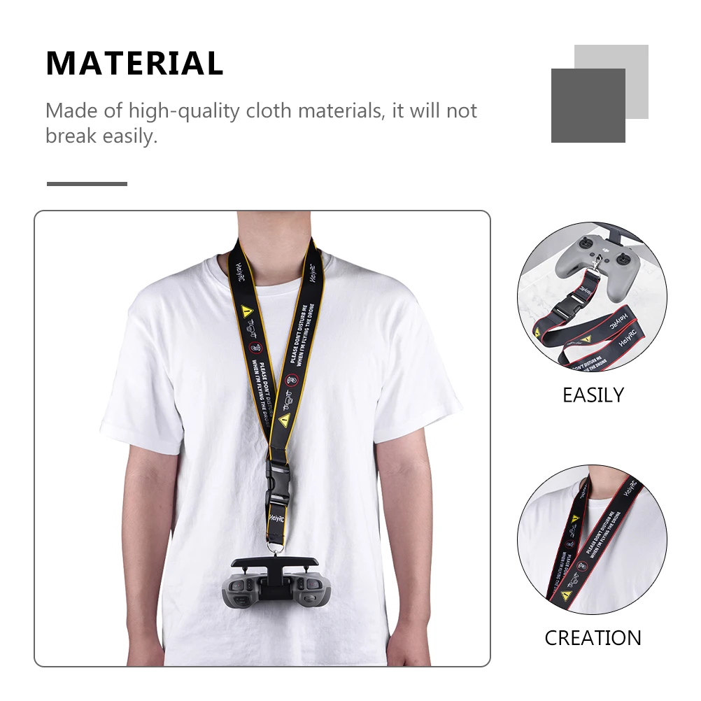 

Wide Belt Lanyard for Remote Controller Neck Strap Drone High-Quality Cloth Material Portable Lightweight Remote Controller