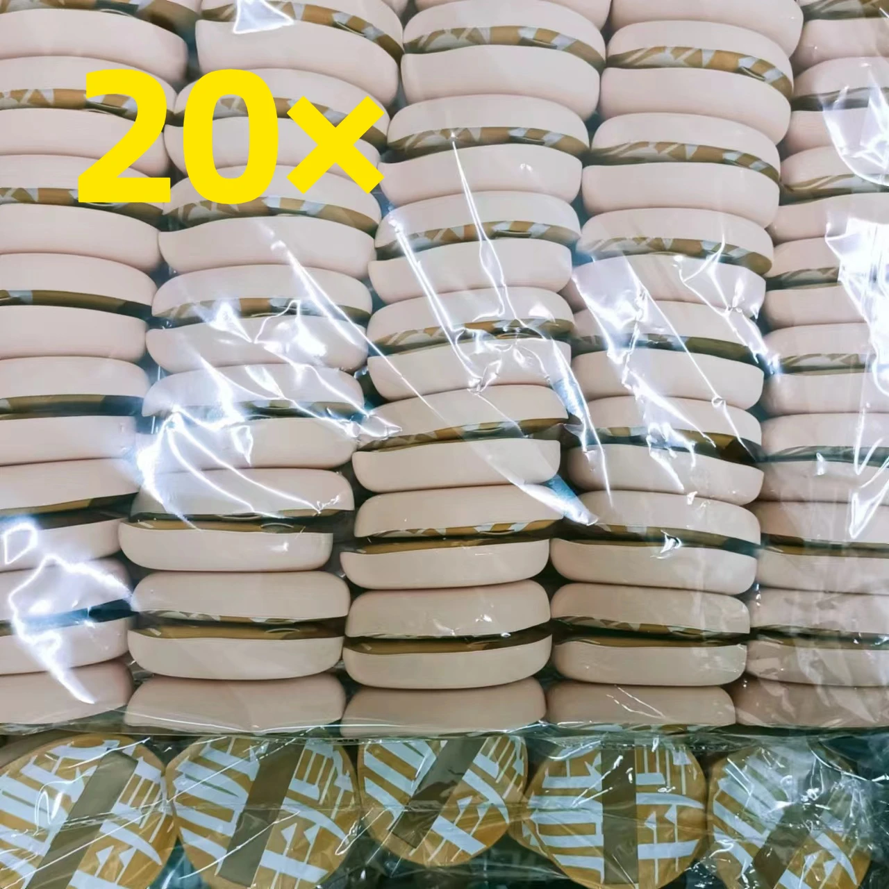 매우 두꺼운 화장품 퍼프 대형 사이즈 컨실러 파운데이션 스폰지 쿠션, 습식 건식 사용, 얼굴 미용 메이크업 퍼프 도구 XL