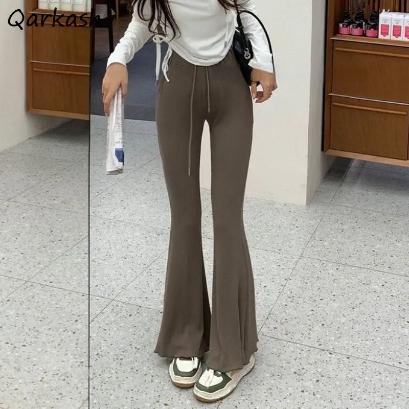 

Casual Pants Women Summer Simply All-match Pantalones High Waisted Korean Fashion Streetwear Trousers Temper Sporty Pure Cozy