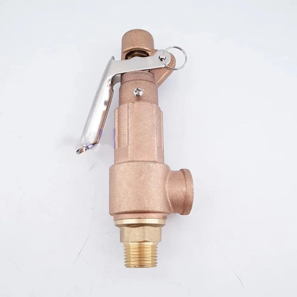 

DN20 3/4" MF BSP Lever Handle Adjustable Pressure Relief Valve PSV Brass Safety Valve for Water Heaters Boilers 16Bar PN16
