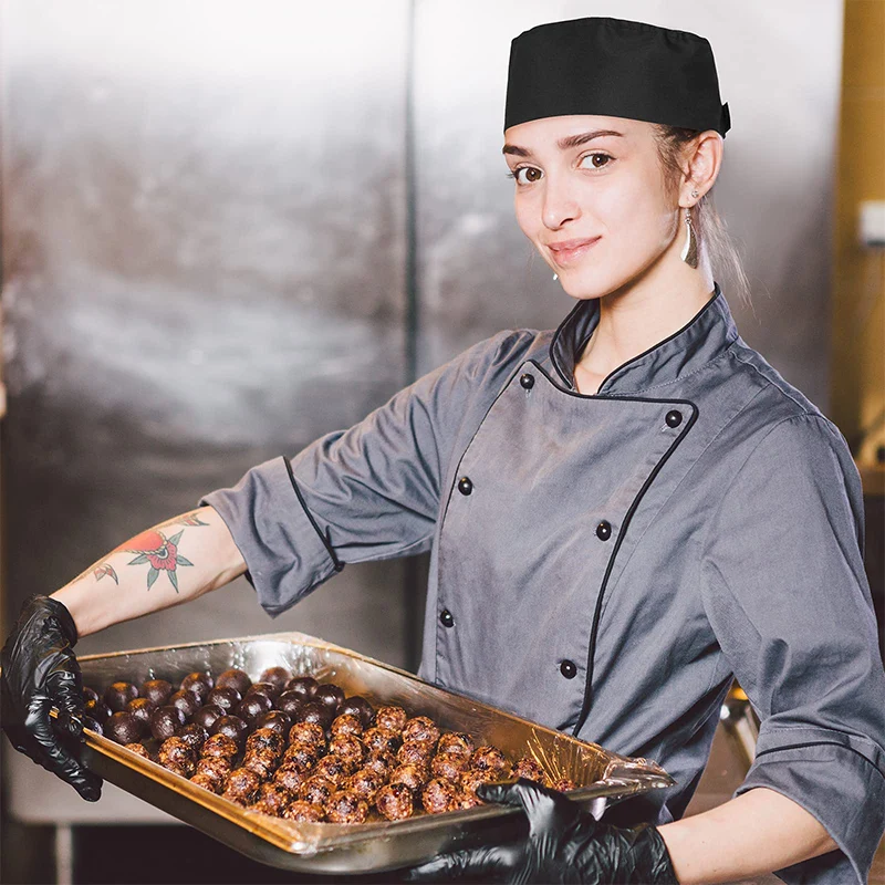 Gorra gruesa de malla fina, gorro de Chef, camarero, restaurante, Sushi, Catering, cafetería, panadería, gorro de cocina de estilo japonés coreano