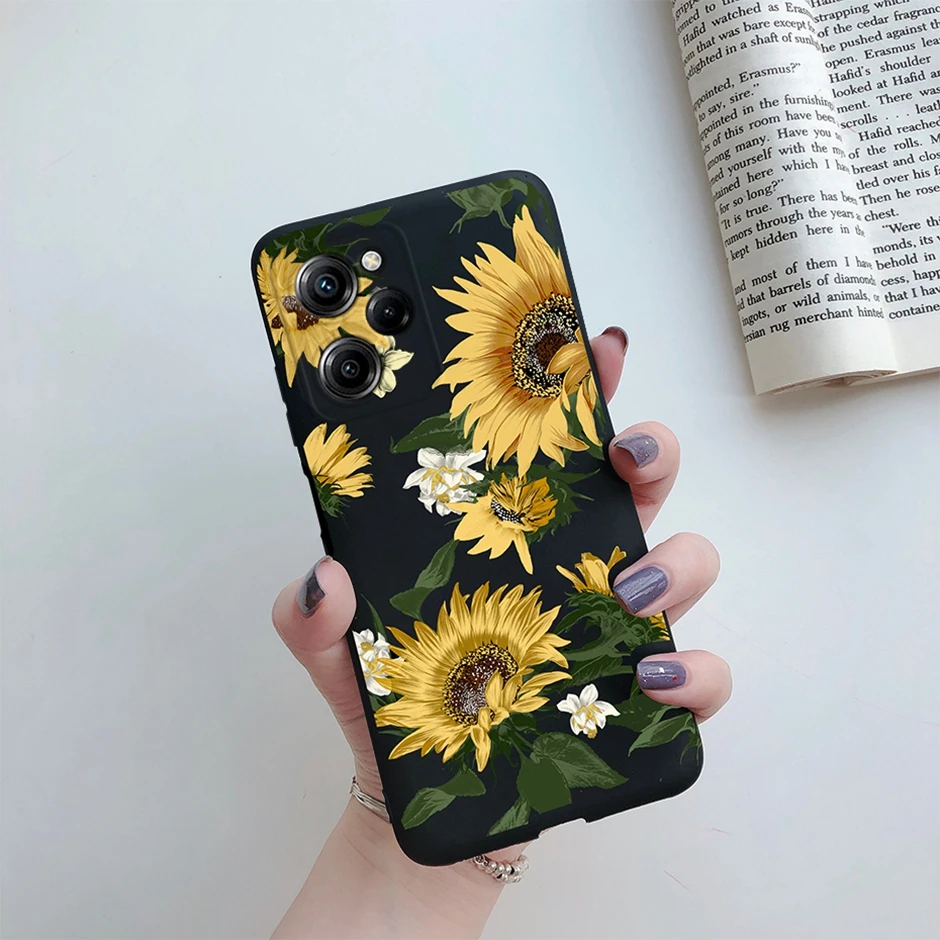 For Xiaomi Poco X5 5G Case 2023 Silicone Protective Soft TPU Phone Cover For Xiaomi Poco X5 Pro Fundas POCOX5 X5Pro Capa Flowers image 2