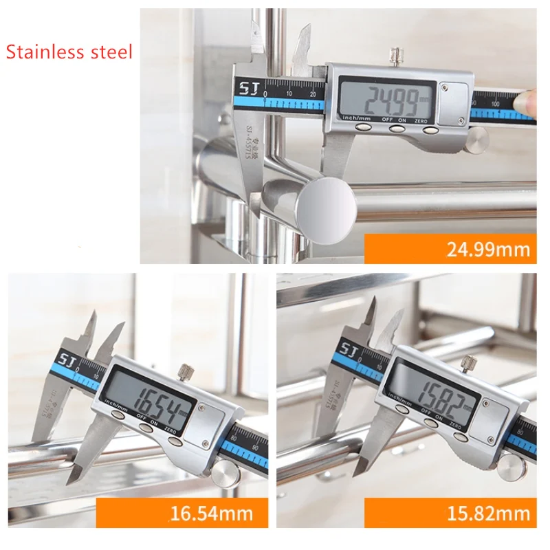 Stainless Steel Bathroom Storage Rack Wall Shelf Towel Rack Holder With Hooks Bathroom Accessories Kitchen Storage Shelf