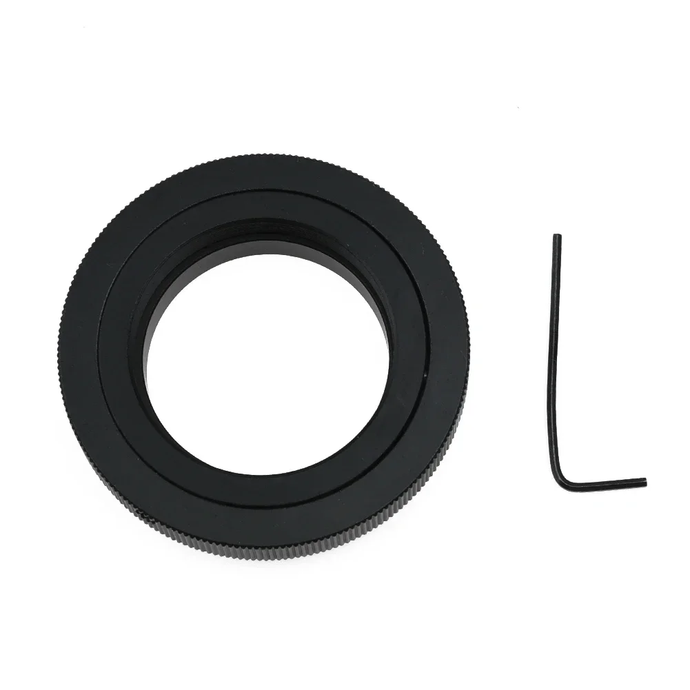 1pcs Lens Adapter Black Replacement Camera Metal Microscopes Parts T2-m42 Telescopes Thread Tool Useful Durable