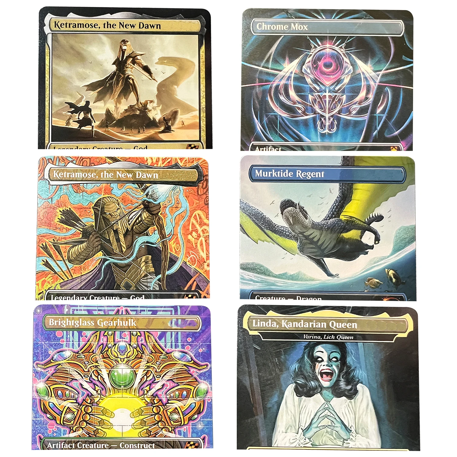 Cartão de Jogo TCG Inglês de Qualidade Chrome Mox Bone Mise SPG Ketramose Murktide Deflecting SLD Holo