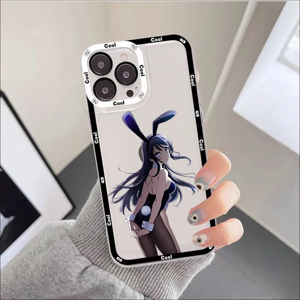 Anime Mai Sakurajima Phone Case For IPhone 11 12 13 14 Mini Pro Max XR X XS TPU Clear Case For 8 7 6 Plus SE 2020