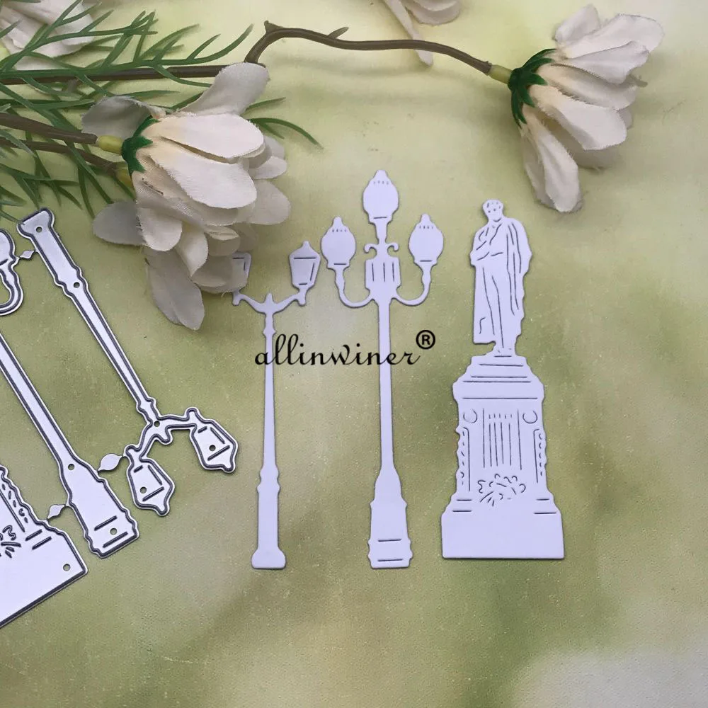 Monument słupek lampy wykrojniki do metalu szablony wycinane dla majsterkowiczów Scrapbooking papier do albumu tłoczenie kartek