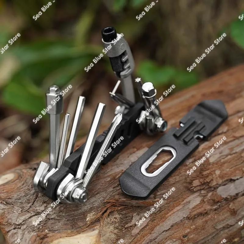 Multifunctional Bicycle Tools EDC Combination Wrench Tire Skid Bar Cut Chain Bicycle Repair Outdoor Riding Tools