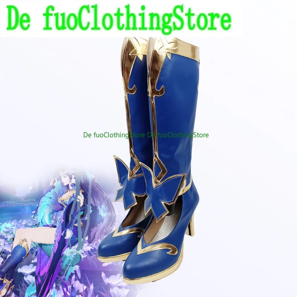 

DefuoClothing Honor Of Kings Diaochan Cosplay Shoes Golden Midsummer Dream Anime Game Role-playing Halloween Costume Props
