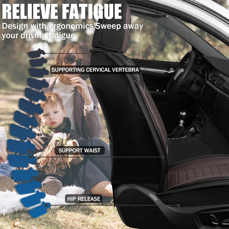 غطاء مقعد السيارة مناسب لسيارة تشيفي الاعتدال 20052024 قابل للتنفس ومقاوم للماء من الجلد الصناعي أغطية مقاعد عصرية غير قابلة للانزلاق
