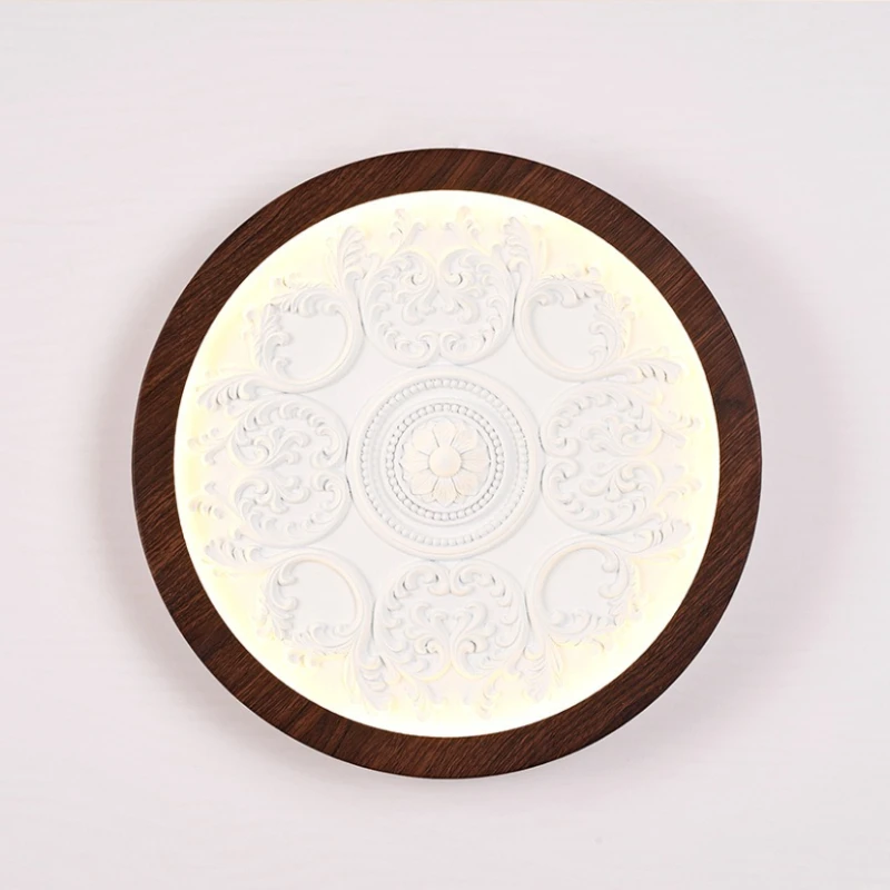 French Cream Style Ceiling Lamp Creative Carved Home Decor Lighting Fixtures for Parlor Dining Room Bedroom Study Corridor Foyer