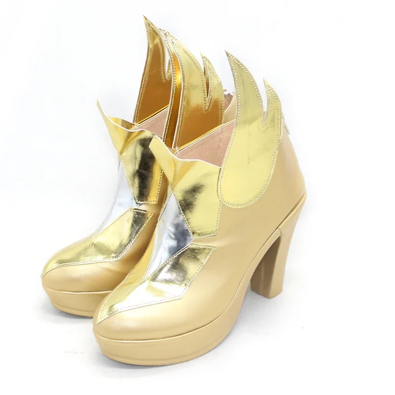 Spiel LOL Star Guardian Soraka Cosplay Schuhe PU Schuhe Halloween Karneval Stiefel Cosplay Requisiten Nach Maß