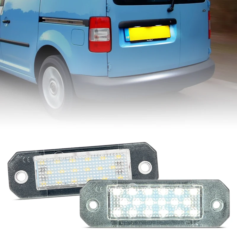 

2 шт. для VW Transporter T5 2003-2015 T6 Barn Door 2015-2019 Caddy 2004-2017 светодиодный светильник номерного знака Rerplace OEM 7H0827740