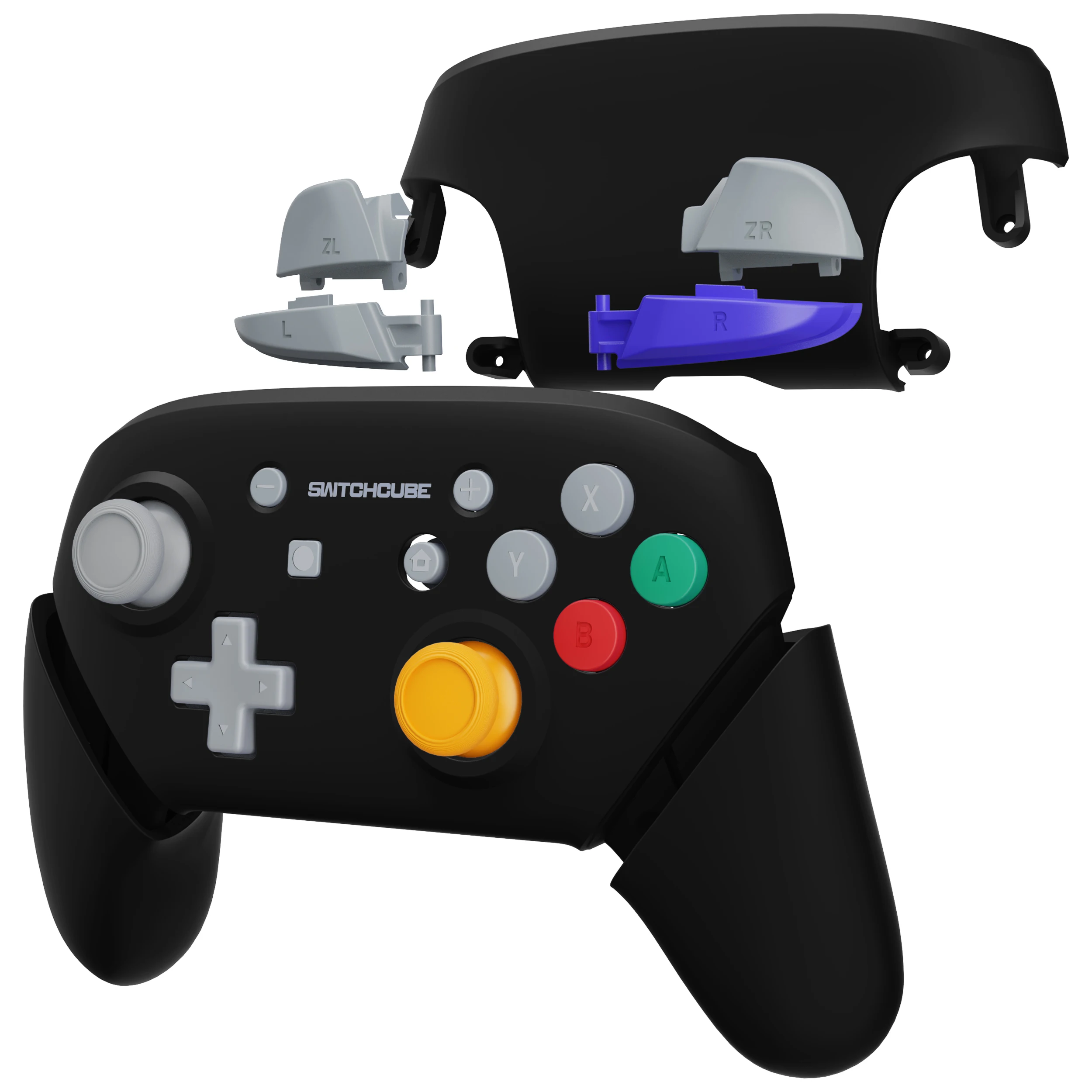 Nintendo Switch Proコントローラー用のバックプレートハンドル,完全な
