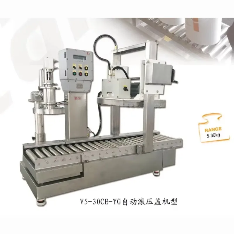 5 Gallon Drum Spray Paint Can Liquid Filling Machine With Capping Machine Automatic