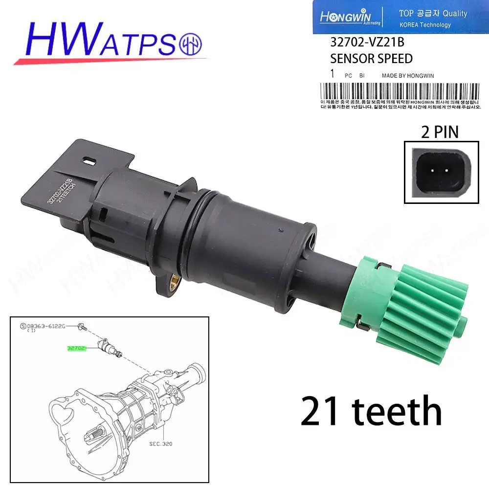 Speed Sensor 32702-VZ21B for Nissan CARAVAN 09.2007 06.2012 E25 Japan VRE25 URVAN 06.2012- E26 General/Asia (LHD) VAN QR25DE