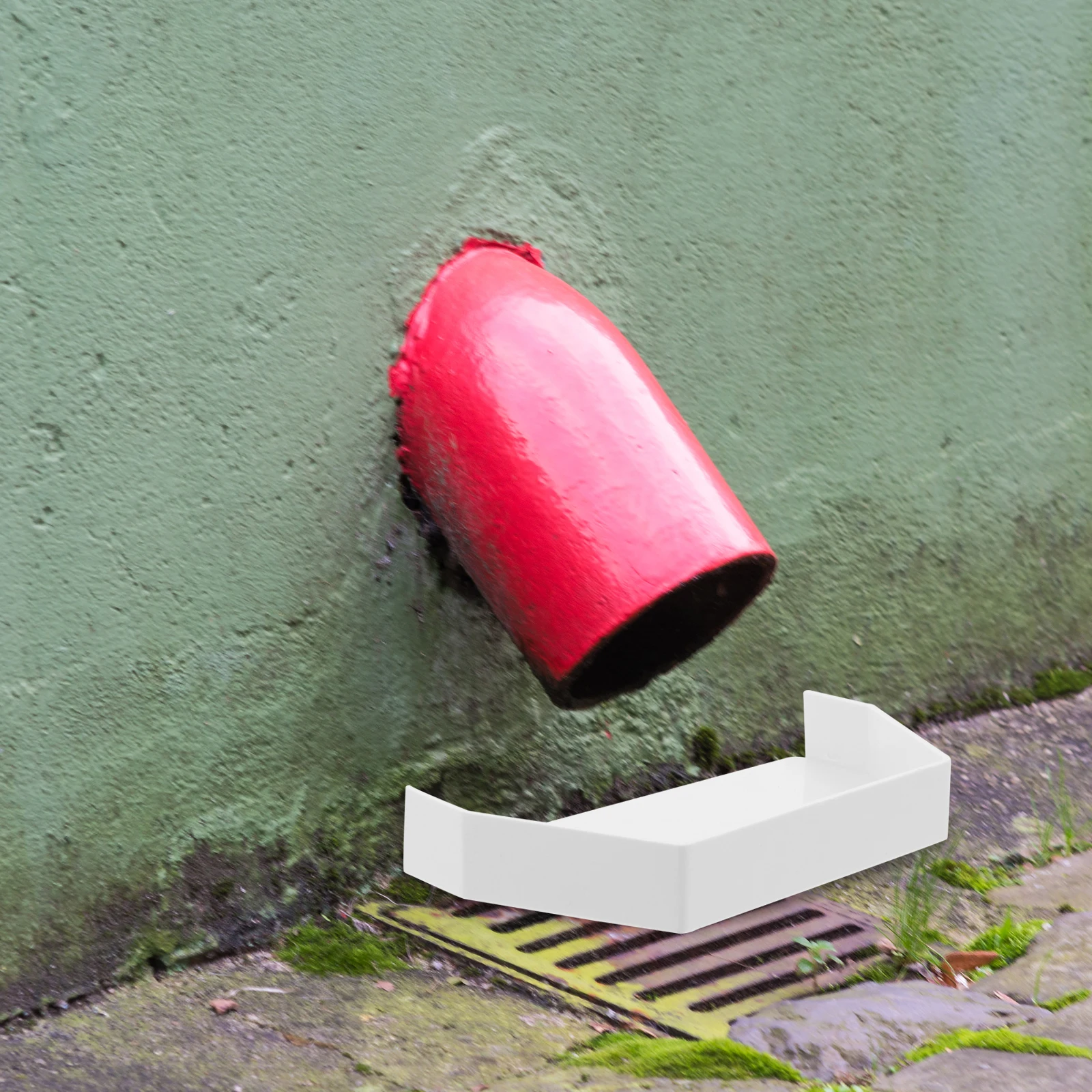 

Gutter Downspout End Cap PVC Material Sealing Edges Reliable Choice for Gutters Quick Application Professional Look